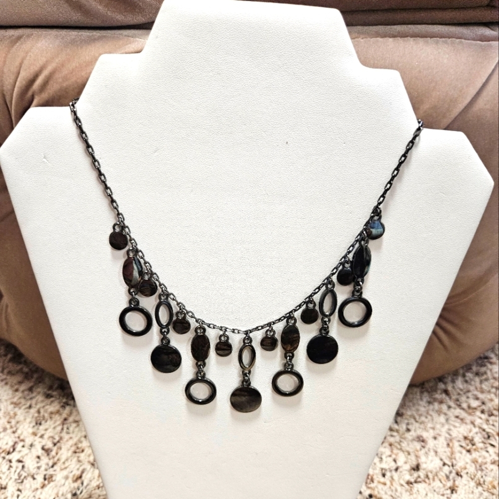 Lia Sophia Gunmetal Necklace